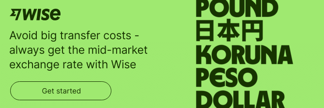 Wise: Avoid big transfer costs - always get the mid-market exchange rate with Wise